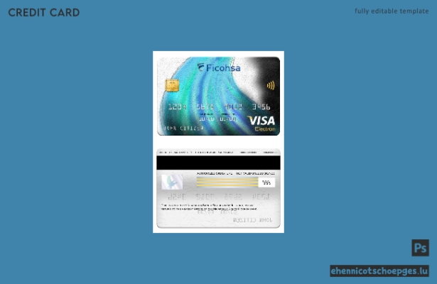 Nicaragua Banco Ficohsa Bank Visa Electron Karte Beispielvorschau